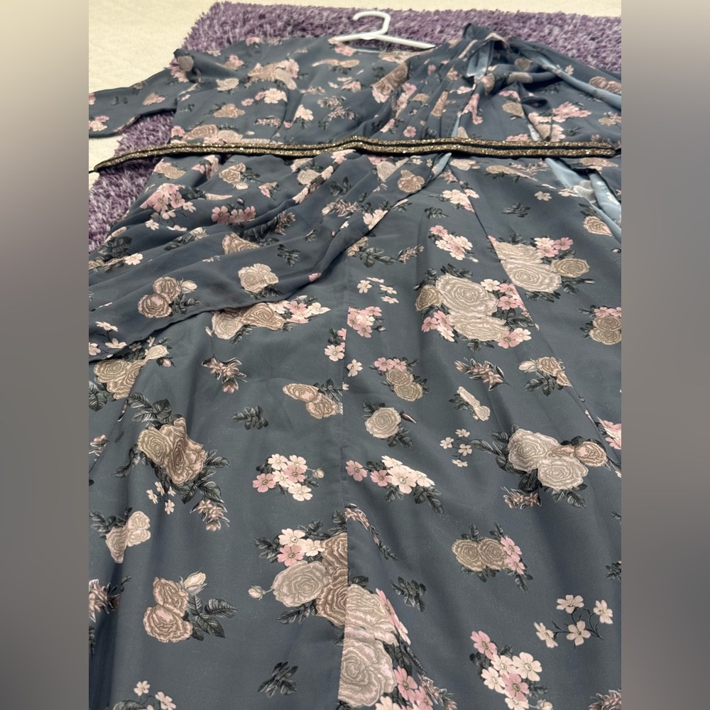 Floral saree gown